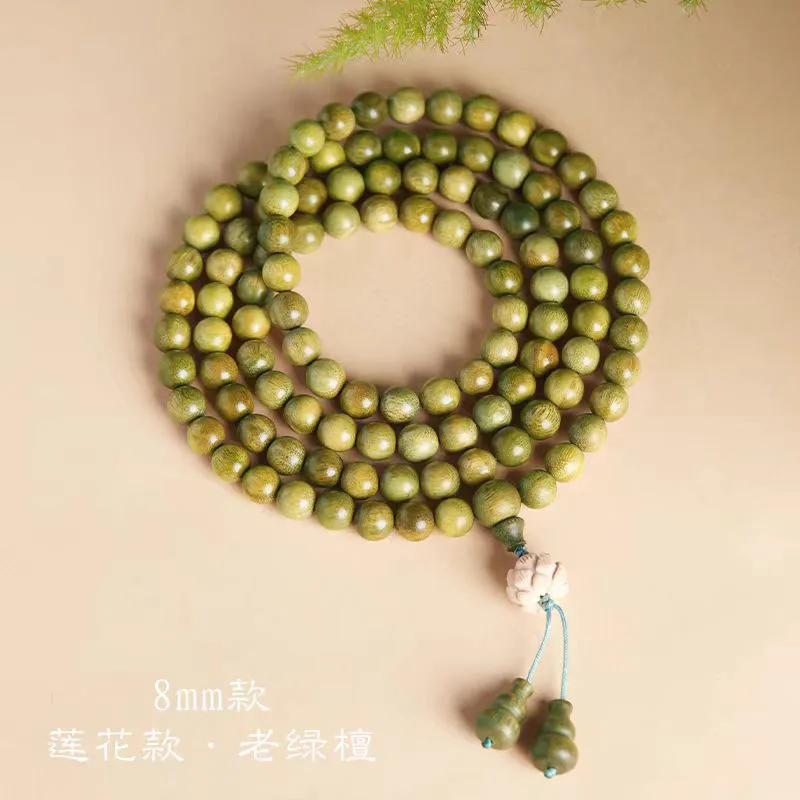 

2026 Factory Direct 8mm Smooth Grain Natural Argentine Green Sandalwood Wooden Buddha Beads Bracelet For Men Women Casual Wenwan
