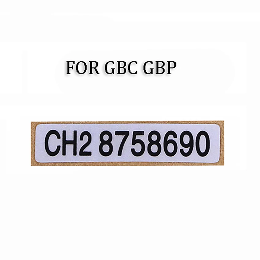 Cltgxdd 1–5 Stück für GB GBC GBP Spielkonsolen-Gehäuse, Rückseitenetikett, Aufkleber, Zubehör, Seriennummer-Aufkleber, Gehäuse-Namensschild-Etikett