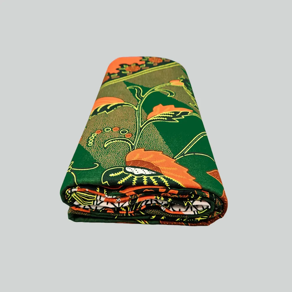Super Java Wachsblock-bedruckter Stoff, 100% Baumwolle, muslimische Kleidung, Textilien, zur Herstellung von Kleidern, Tüchern, Tischdecken, Heimdekoration, 6 Yards – Detail 4
