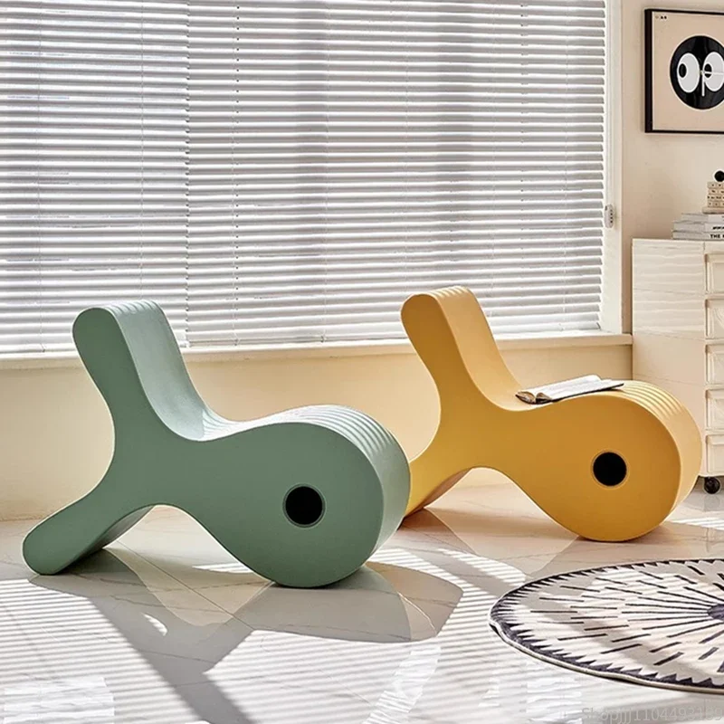 Playful Armchair - Whimsical Compact Lounge Seat for Small Spaces, Nordic-Inspired Living Room Accent with Velvet Comfort