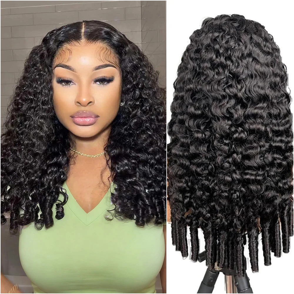 

Парик из натуральных бирманских кудрявых волос с плотностью 220%, 13x4 HD прозрачный кружевной фронтальный парик, предварительно снятый с кожи головы, 30-40 дюймов