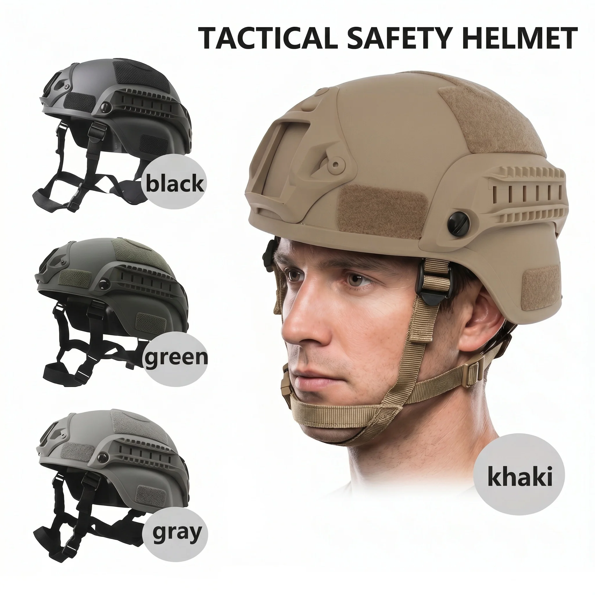 Outdoor Game safety Tactical Helmet for Camouflage Tactical Combat sports field CS Helmet Military for Windproof Bicycle Helmet