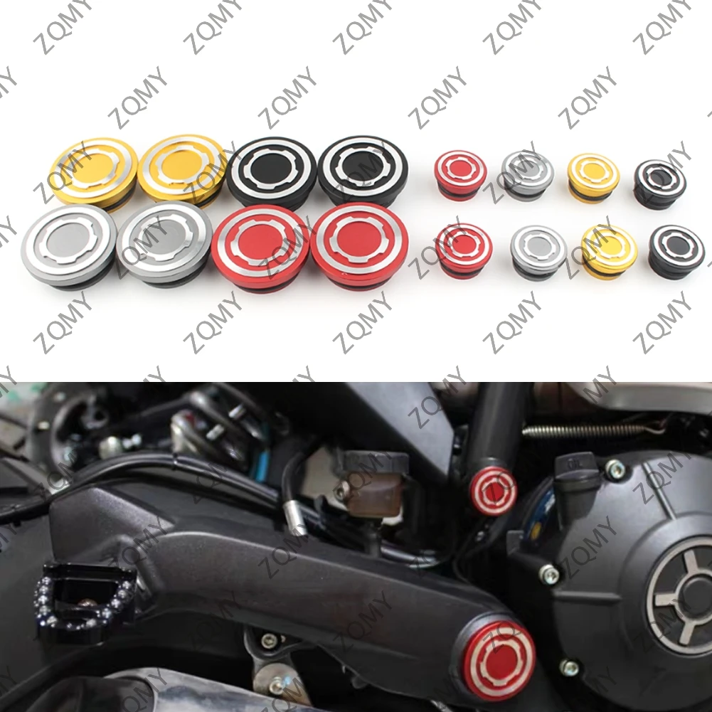 Motorcycle Gear Frame Bar Screw Hole Prevent Dust Cap Plug Cover For Ducati Scrambler 800 400 1100 2013-2020 4Pcs/Set