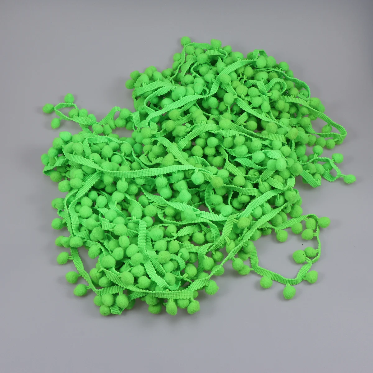 

9M Green Ball Fringe Trim For Waistband Shorts Skirts Maternity Kids Clothing Diy Crafts Jewelry Rainbow Ball Trim Tassel