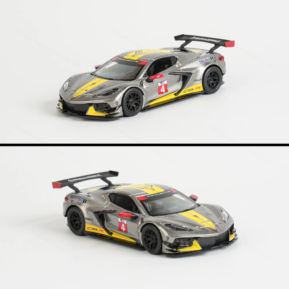 Bburago-chevaluer Corvette c8rスタティックダイキャストビークル、コレクタブルモデル、レーシングカーおもちゃ、アクリルボックス、1:43、2020