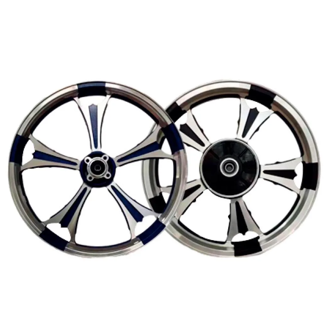 High performance manufacturing front wheel 1.6 18inch and rear wheel 1.85 16inch aluminium alloy motorcycle wheel rims