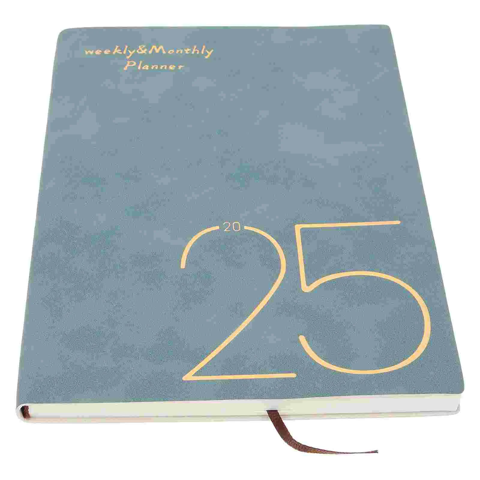 

2025 Diary Creative Portable Planner Organizer Hard Surface Office Accessory Work Conference Notebook