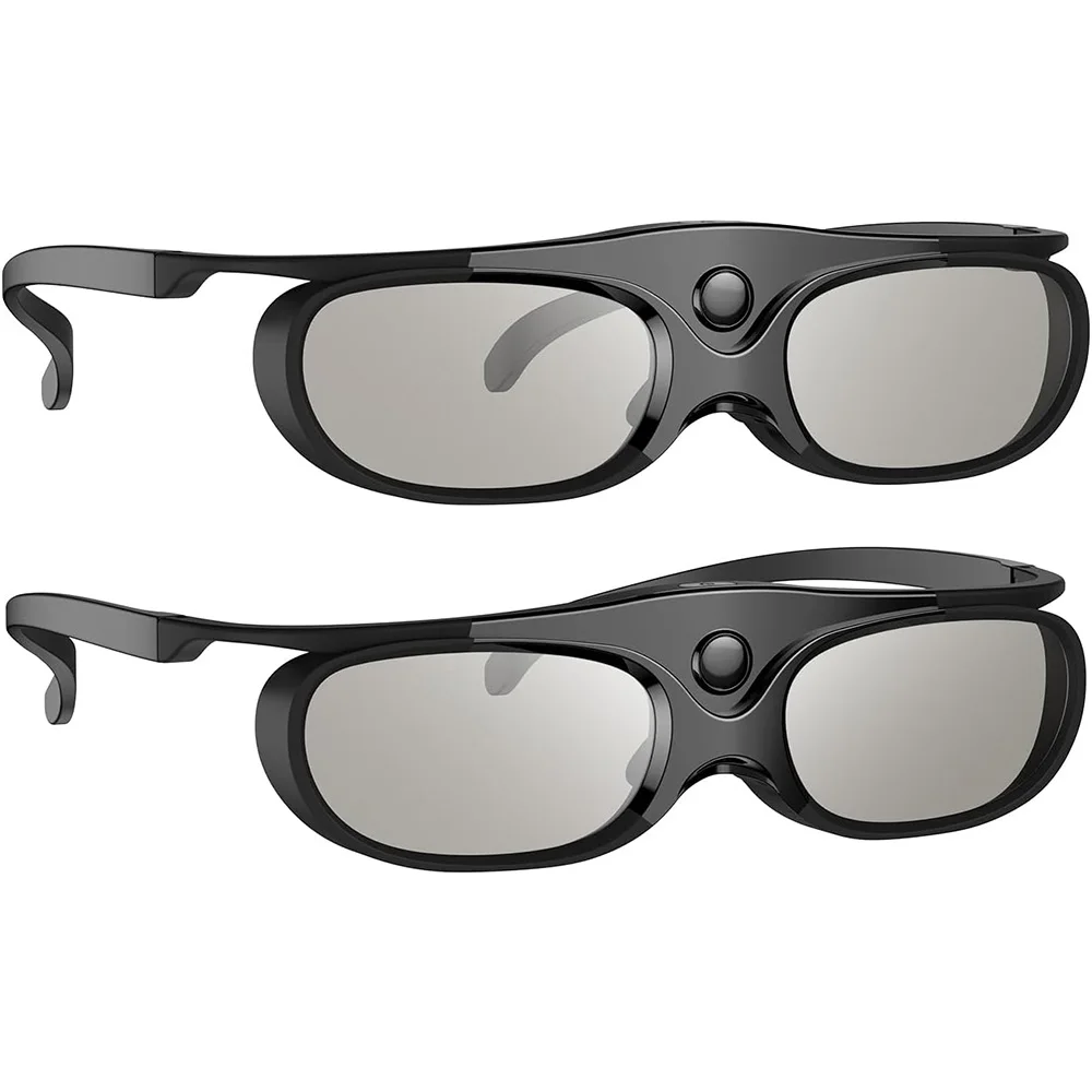 

2 Pack Active Shutter 3D Glasses for Epson 3D Projector TDG-BT500A TDG-BT400A TY-ER3D5MA 120Hz Chargeable 40 Hours Working Time