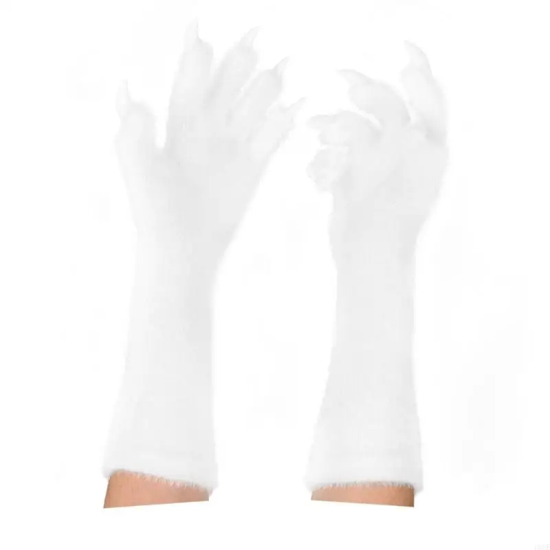 Premium Nylon Animal Claw Gloves Halloween Party Costume Props Practical Design 