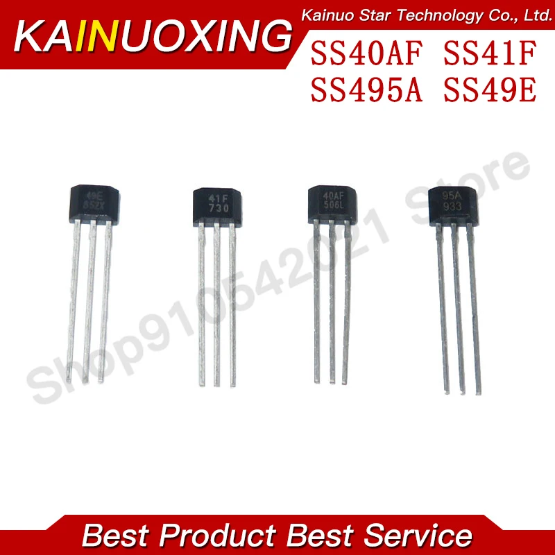 10pcs SS40AF SS41F SS495A SS49E 40AF 41F 495A 49E SS495A1 Ehigh sensitivity Hall sensor SS40 SS41 SS495 SS49