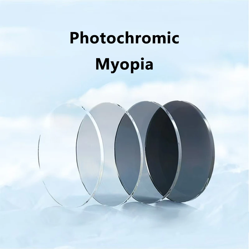 

1,56 1,61 Асферические фотохромные линзы по рецепту, линзы для солнцезащитных очков, одноразовые уличные хамелеоны, серый, коричневый, близорукость, астигматизм