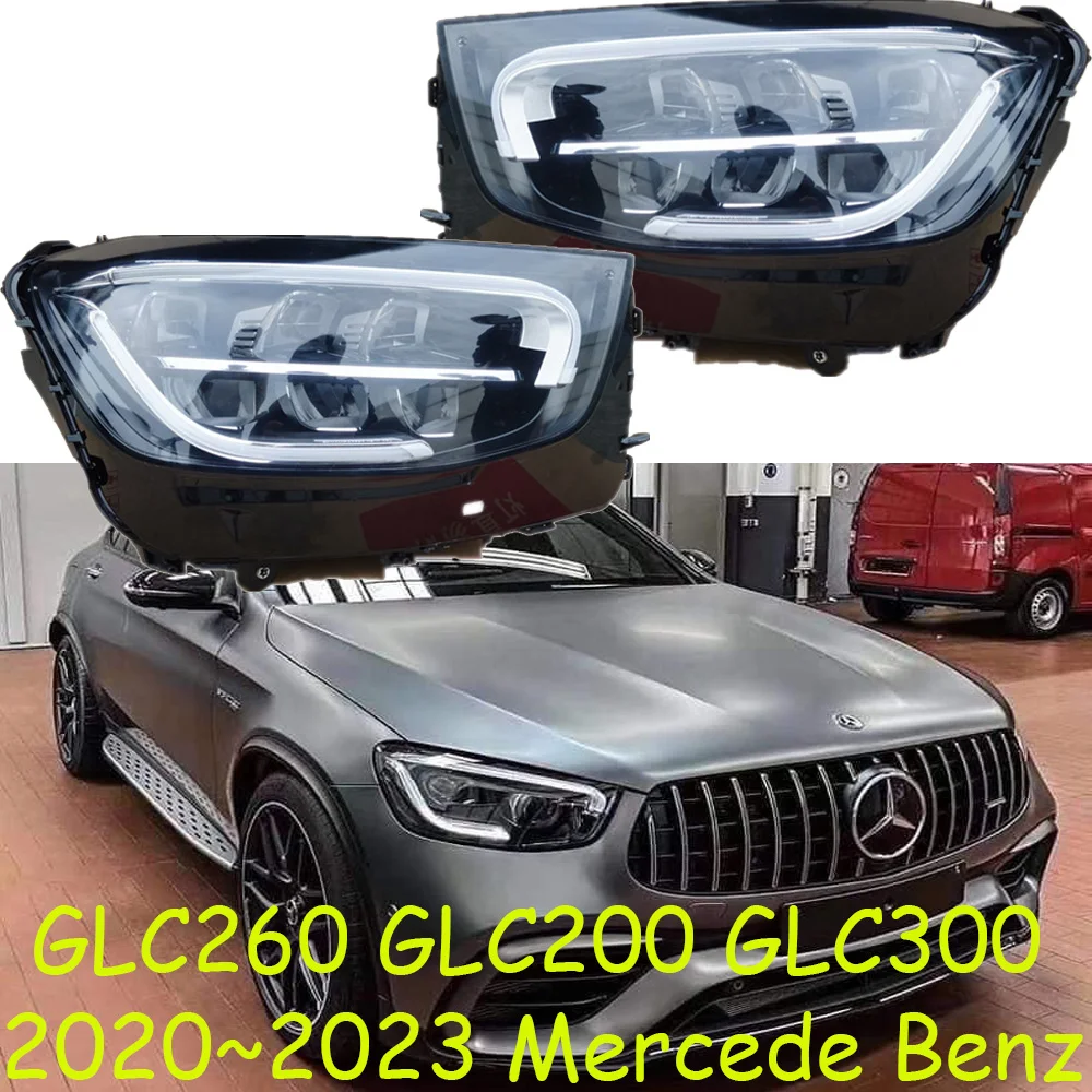 1pcscar bumper headlamp for Mercedes Benz GLC headlight GLC260 GLC200 GLC300 LED 2020~2023 accessories for Benz GLC fog light