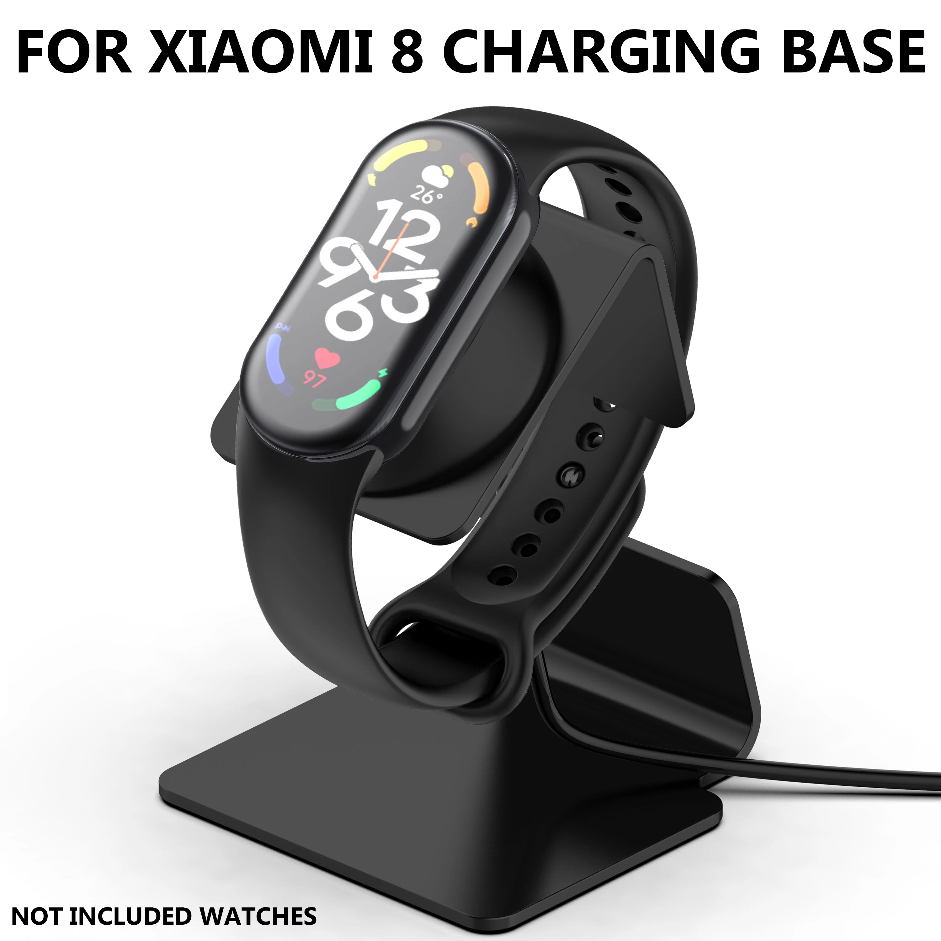 Metal Alumínio Charger Stand Holder para Xiaomi Mi Band 8 Suporte de Carregamento Cradle Stand para Miband 8 NFC Carregador Dock Station