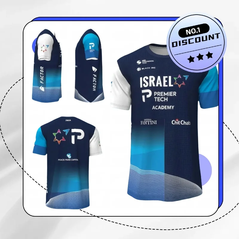 

2025 New Men's Quick-Drying T-Shirt Israel Premier Tech Academy 2024 Active Shirt Comfortable Casual Breathable Short MOTO