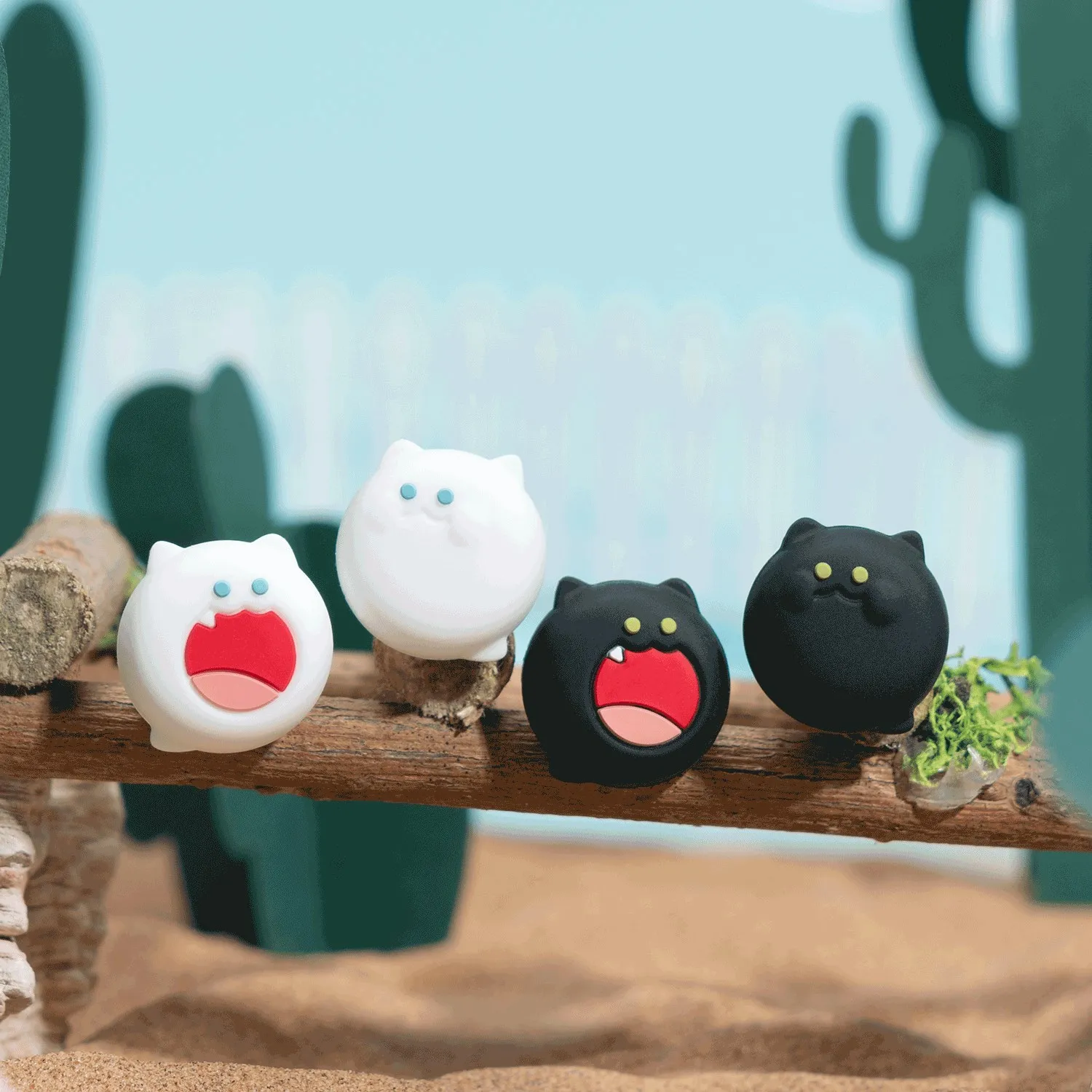 Geekshare nintendo switch oled caso bonito bobo gato série manche tampas escudo duro para nintend interruptor oled ns acessórios do jogo