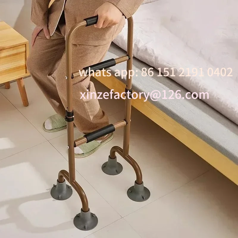 درابزين مساعد قابل للتخصيص، إطار مساعدة متنقل أوروبي، أثاث كبير من الألومنيوم الحديث، حاجز بجانب السرير مصنوع من خليط معدني لكبار السن