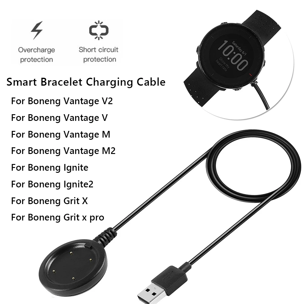 Chargeur de montre intelligente pour Polar Ignite/Ignite 2/Grit X/Grit X Pro, câble USB de charge rapide, adaptateur d'alimentation Dock Pro, 1m