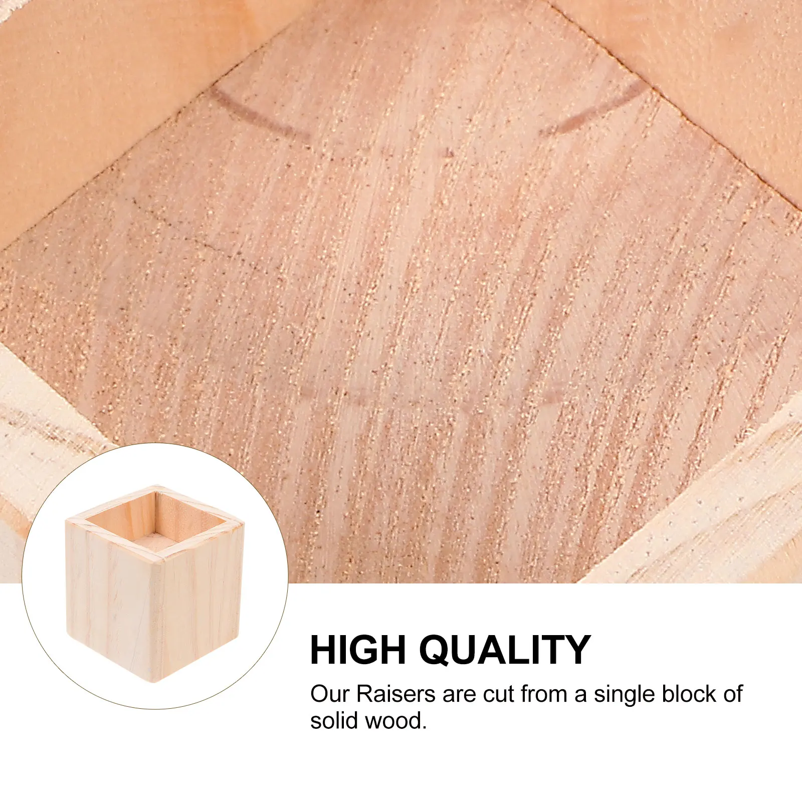 

Furniture Raisers Bed Risers Table Legs Supports Blocks Heavy Duty Wood Sofa Lifter Furniture Caster Cups Foot Pads Home Office