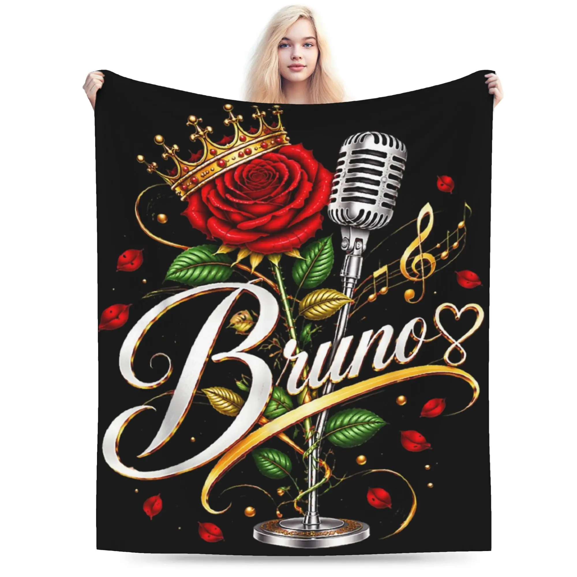 Bruno Mars Romantic Tour 2026 Blanket Multiple Sizes Cozy and Lightweight  Throw Blankets for Sofa Couch and Bed