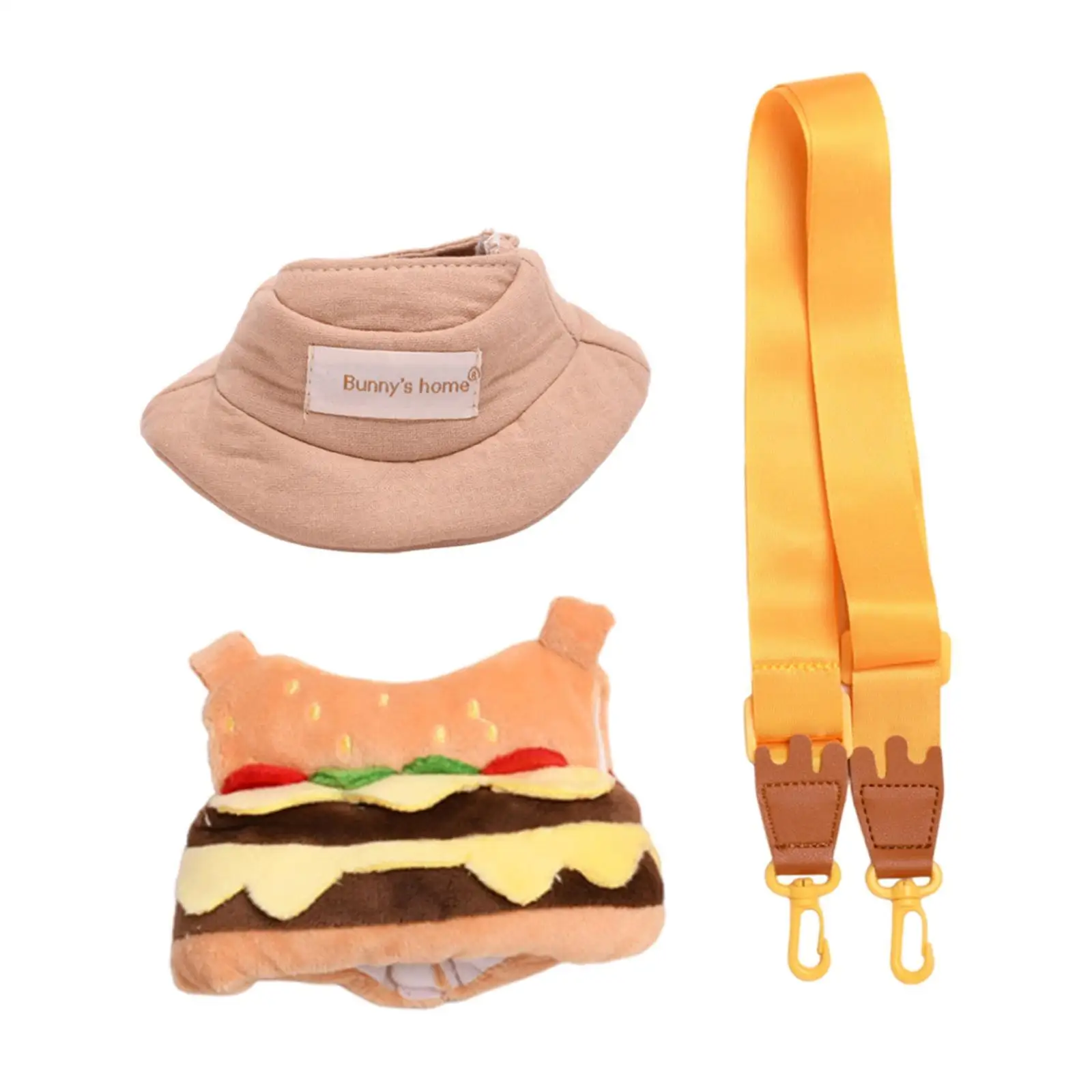 

Plush Doll Bag Decoration for Kids Flexibility Imagination with Hat for 17cm