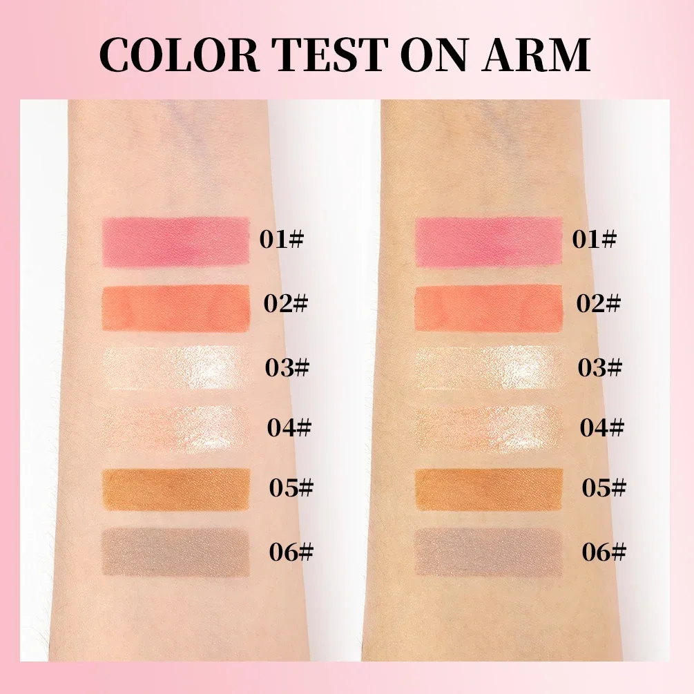 Qibest リキッドコンタリングソリューションは、輪郭を整え、肌の色調を明るくし、呼吸し、顔の立体的なメイクを強化します。