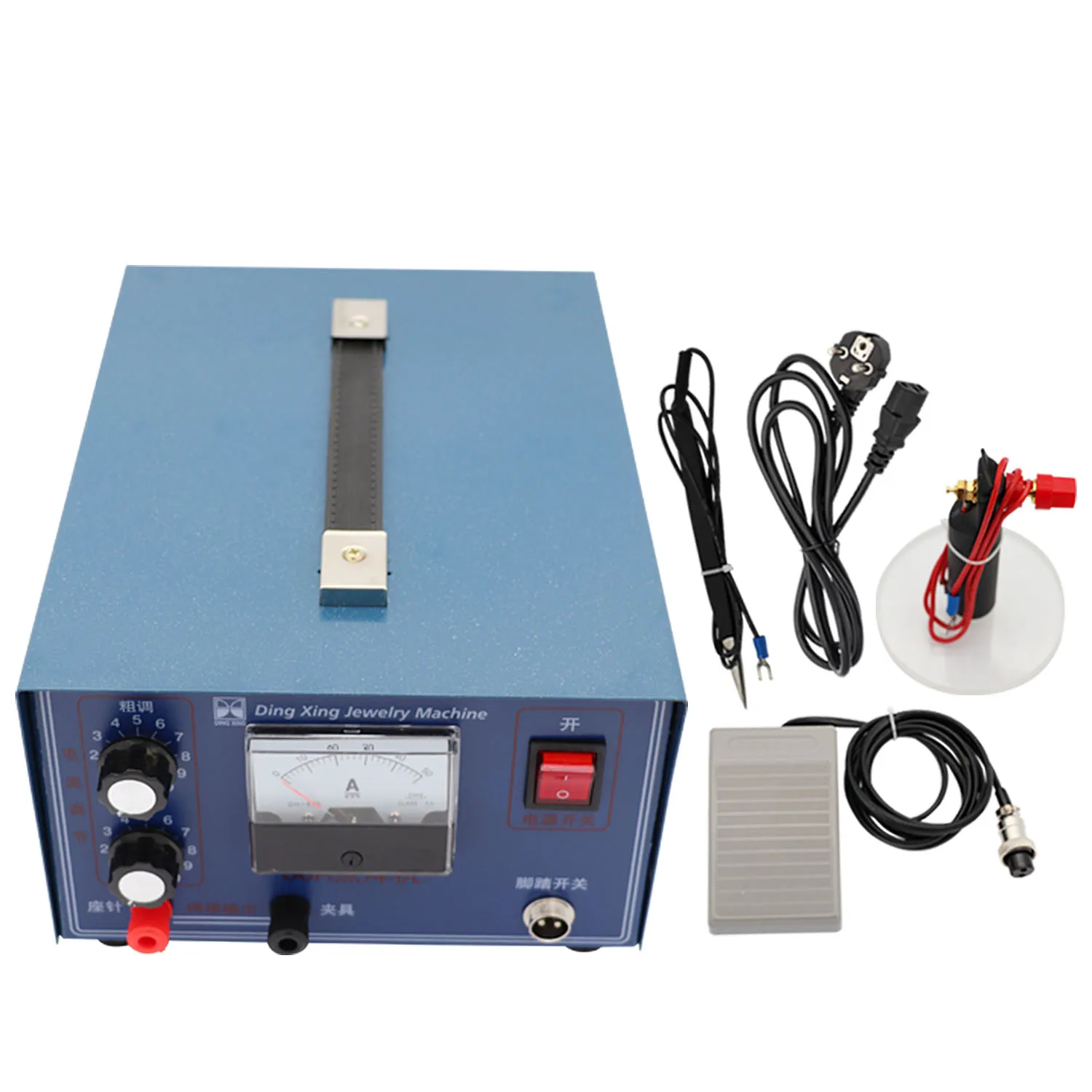 50AJewelry Spot Welder Portable Spot Welding Machine Electric Soldering Machine Gold/Silver Welding Pulse Sparkle for Gold  Iron