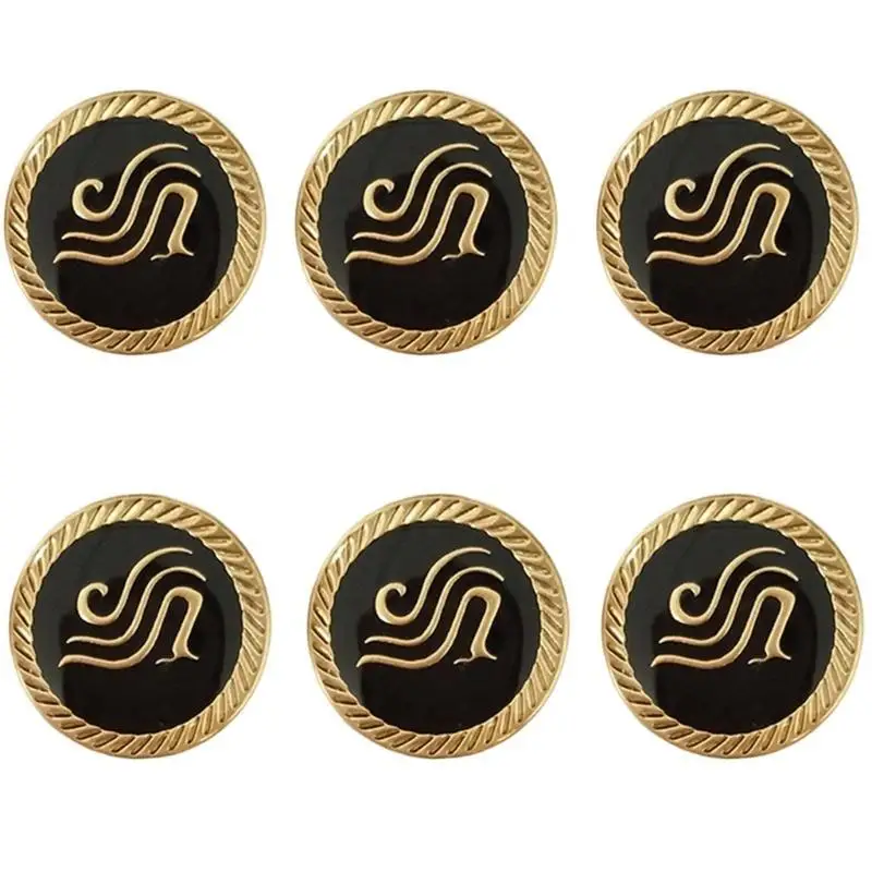 652F Ground Personnel Buttons Craft Buttons Round Buttons Aviation Staff Attires for Pilot and Airport Personnel - Image 5