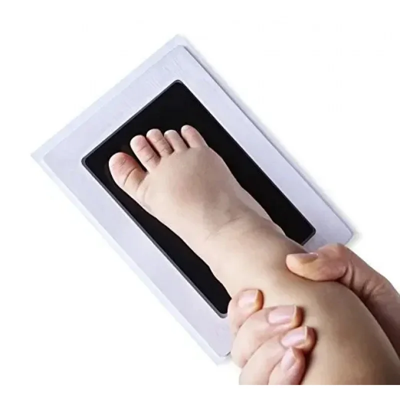 1/2pcs Safe Non-toxic Baby Footprints Handprint Ink Pads Kit for Shower Paw Print Memory Keepsake Footless view 3