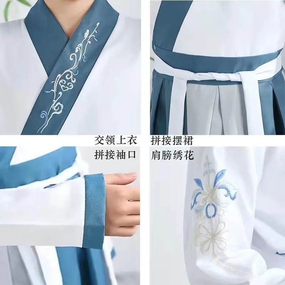 Tang Dynasty Hanfu Party abito tradizionale cinese per bambini ragazzi ragazza bambini Performance Stage abbigliamento Set costumi di danza