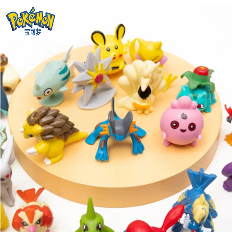 

3.5-5 Cm Pokemon Anime Figures 25-100 Pcs No Repeat Style Pikachu Charizard Pets Collection Collectible Toy Model Birthday Gift