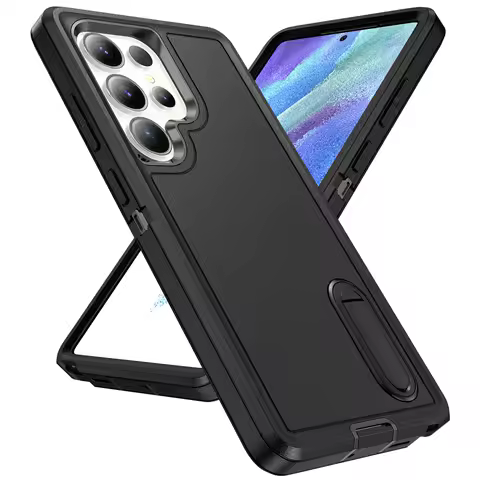 3 in 1 Protective Armor Case for Samsung Galaxy S25 Ultra S24 Plus S23 FE S22 A16 A15 5G A54 A14 A13 A53 A04S Shockproof Cover