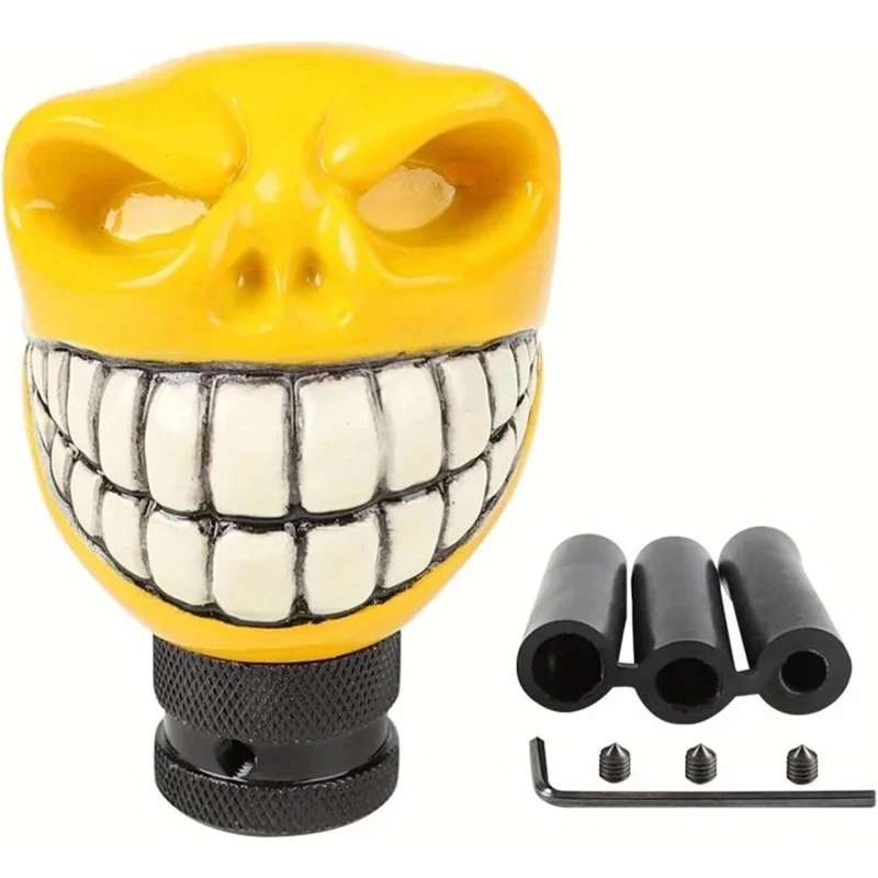 Interior Upgrade Alien Head Blocker Car Modification Gear Shift Resin Rod Wave Lever