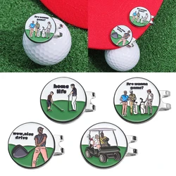 Golf Ball Mark with Magnetic Golf Hat Clip Marker Funny Gilmore One Putt Eagle Tiger Cap Design Golf Accessories Golfer Gifts