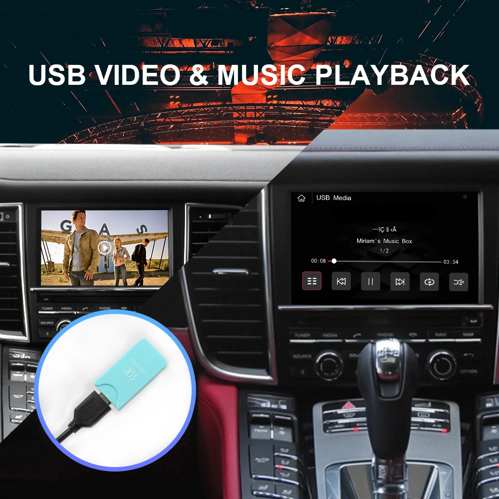 ISUDAR Carplay Module For Porsche/Panamera/Cayenne/Macan/Cayman/Boxster 911 718 PCM 3.1 Android Auto AI Box Multimedia