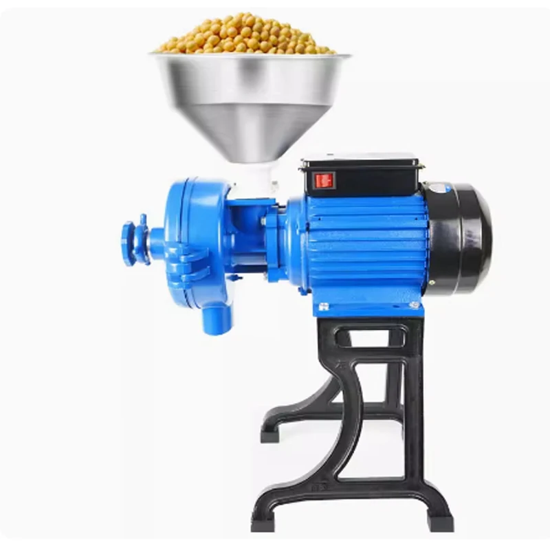 Electric Grain Mill Grinder Sesame Paste Grinding Machine Dry Wet Dual-purpose Mill Multi Functional Grain Corn Grinder