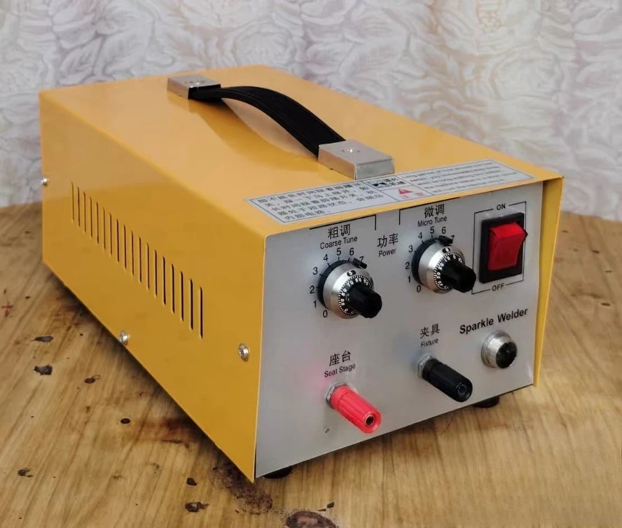 Pulse Jewelry Spot Welder 150W, Portable Spot Welding Machine, Jewelry Soldering Equipment for Rings Necklaces