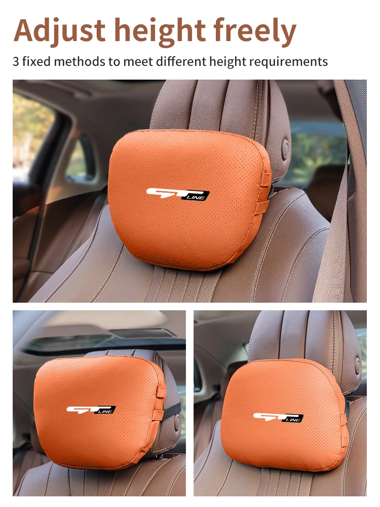 Car Headrest Neck Support Seat lumbar Cushion Soft Neck pillow For Kia KN GT Rio Picanto Sportage Stinger Niro Telluride Sorento