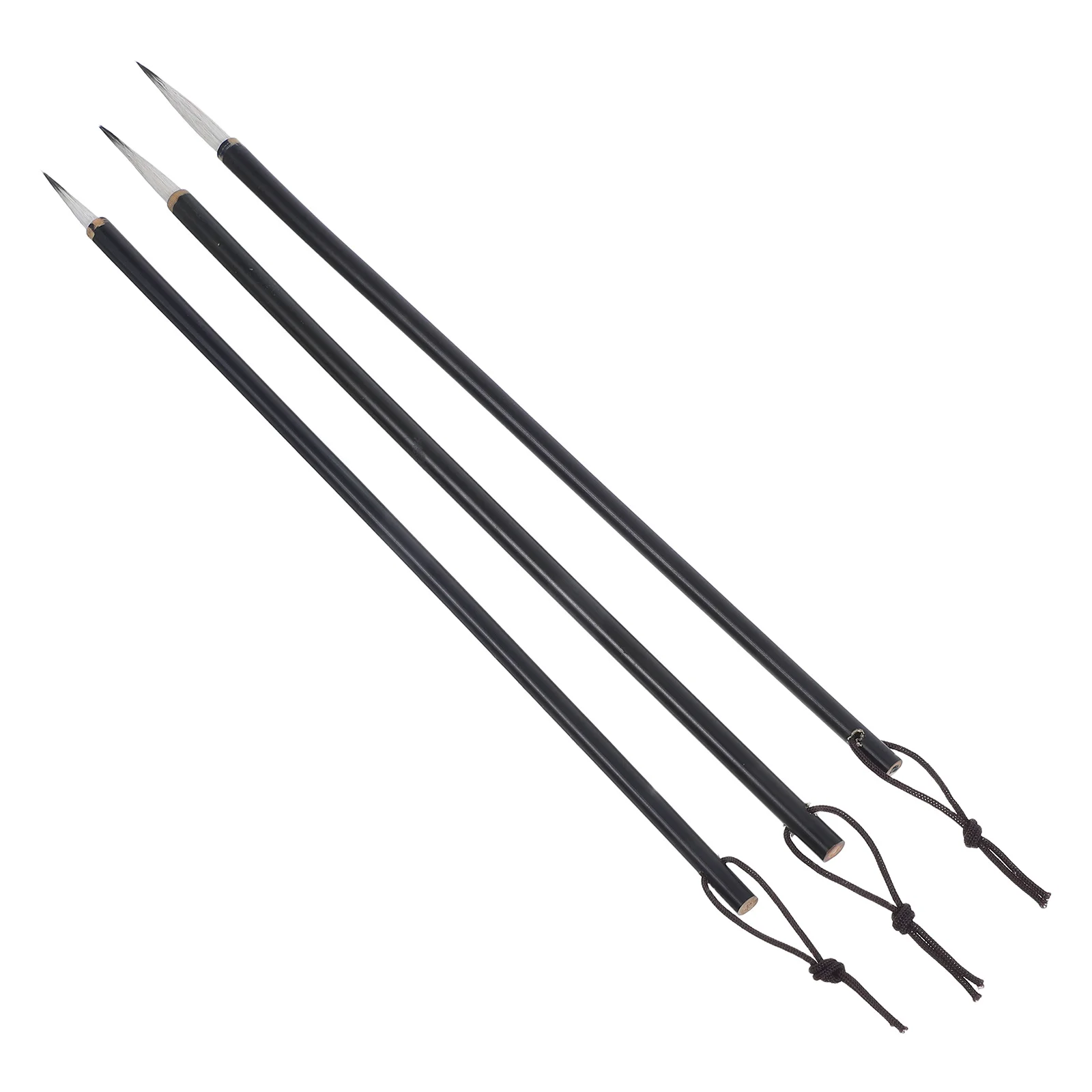 3 قطعة فرشاة شعر الذئب مجموعة الخط الصيني اللوحة غرامة خط الرسم لزهرة الطيور بالتفصيل فرشاة الخط اللوحة