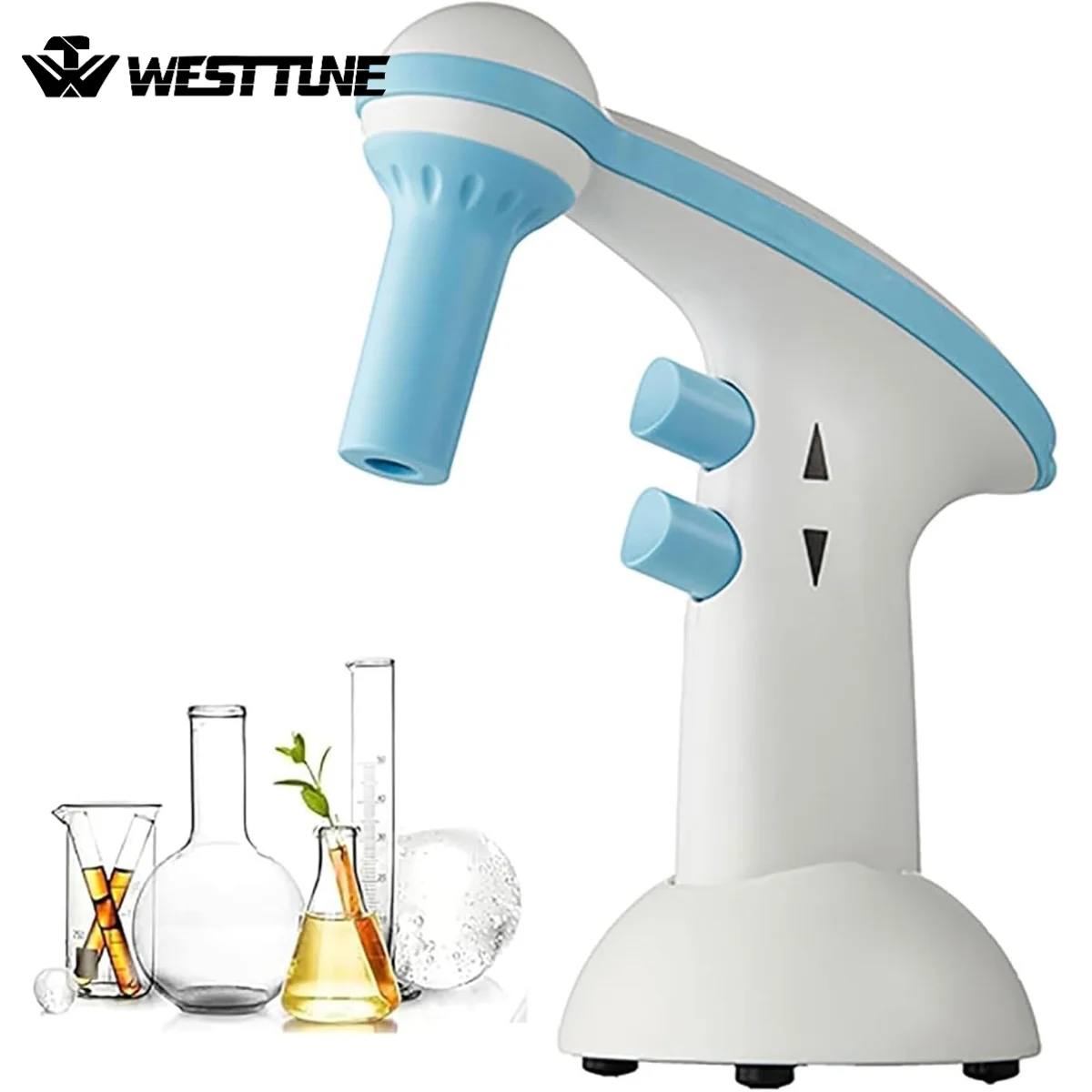 WESTTUNE Lab accurate Electric Pipette Controller Automatic Motorized Adjustable Speed Filler Electric Pipettor for 0.1~100ml