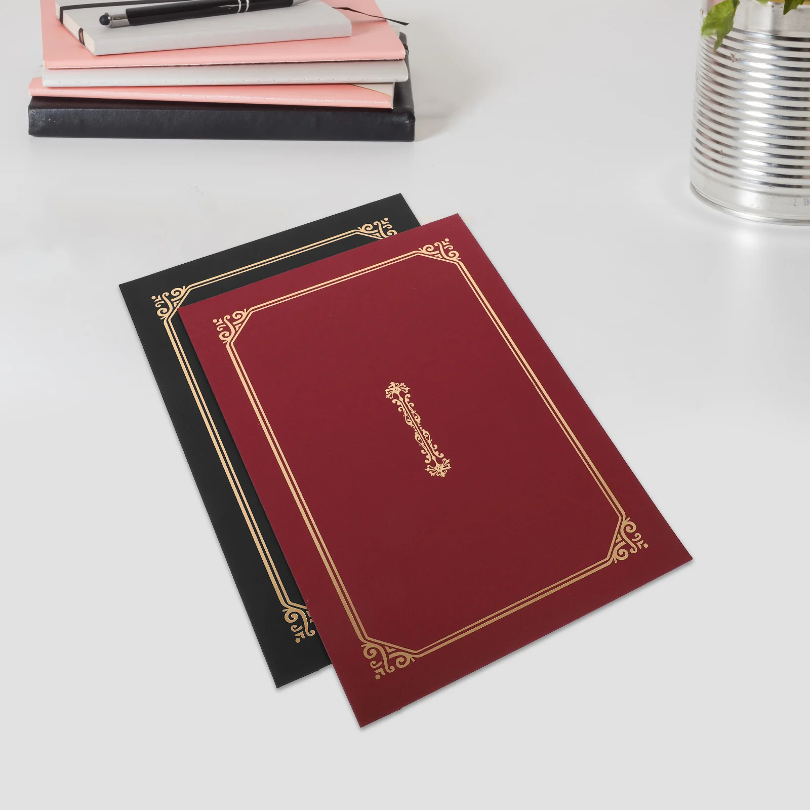 

4 Pcs Honor Certificate Cover Holders Single Paper Shell Envelope Folder Hard Diploma Covers