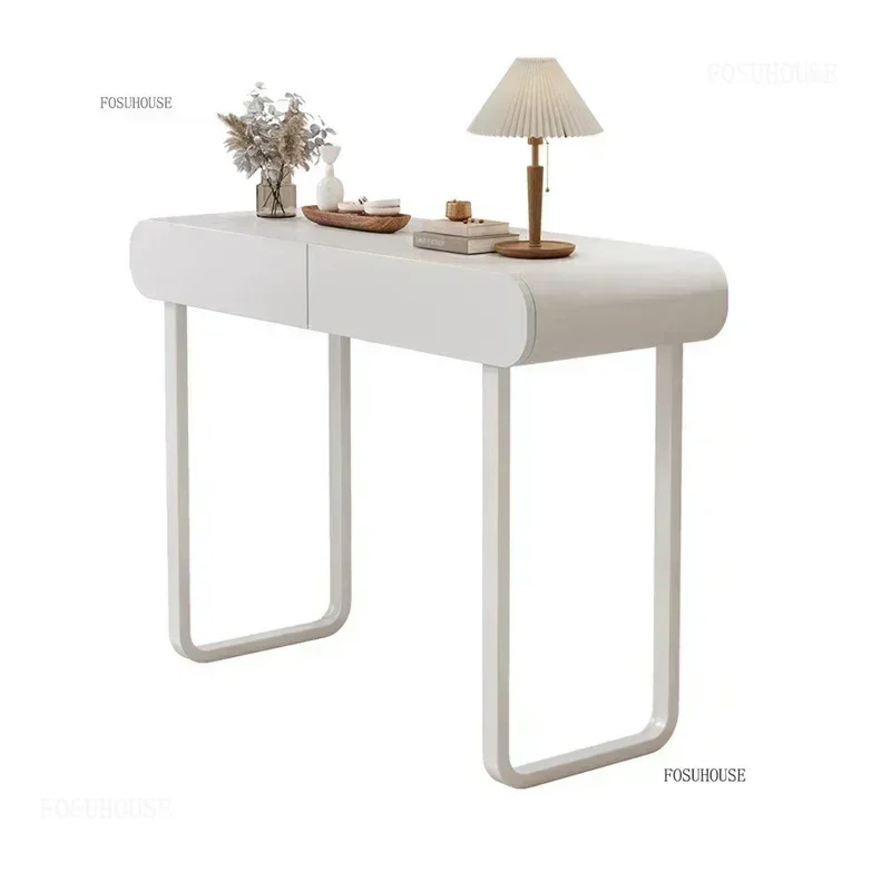 Modern Luxury Storage Corner Table With Drawers Console Tables Cream Console Cabinet Ins Entrance Hall Furniture e t