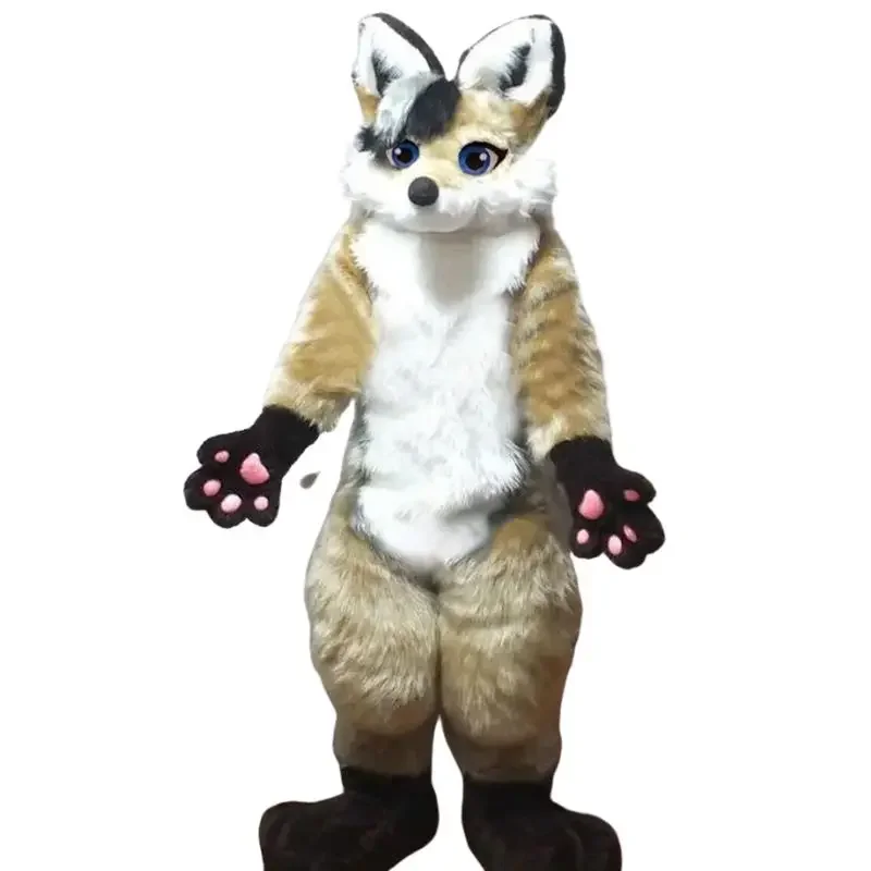 Husky Mascot Costume Cosplay Party Ad Dress Fursuit Long Fur