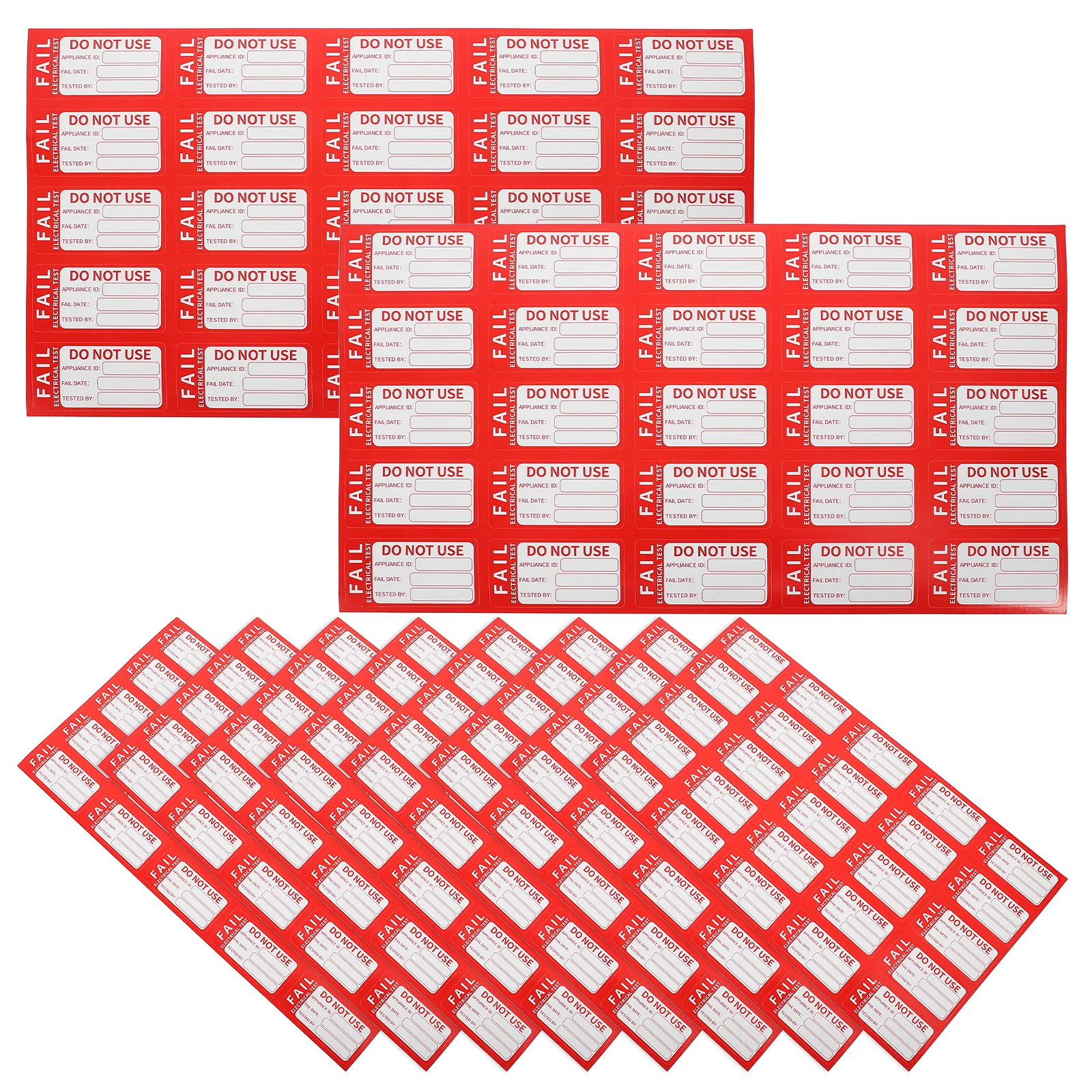 10 Sheets Passed Stickers Quality Inspection Labels Adhesive Warehouse Tested Tags Lightweight Portable Versatile Use