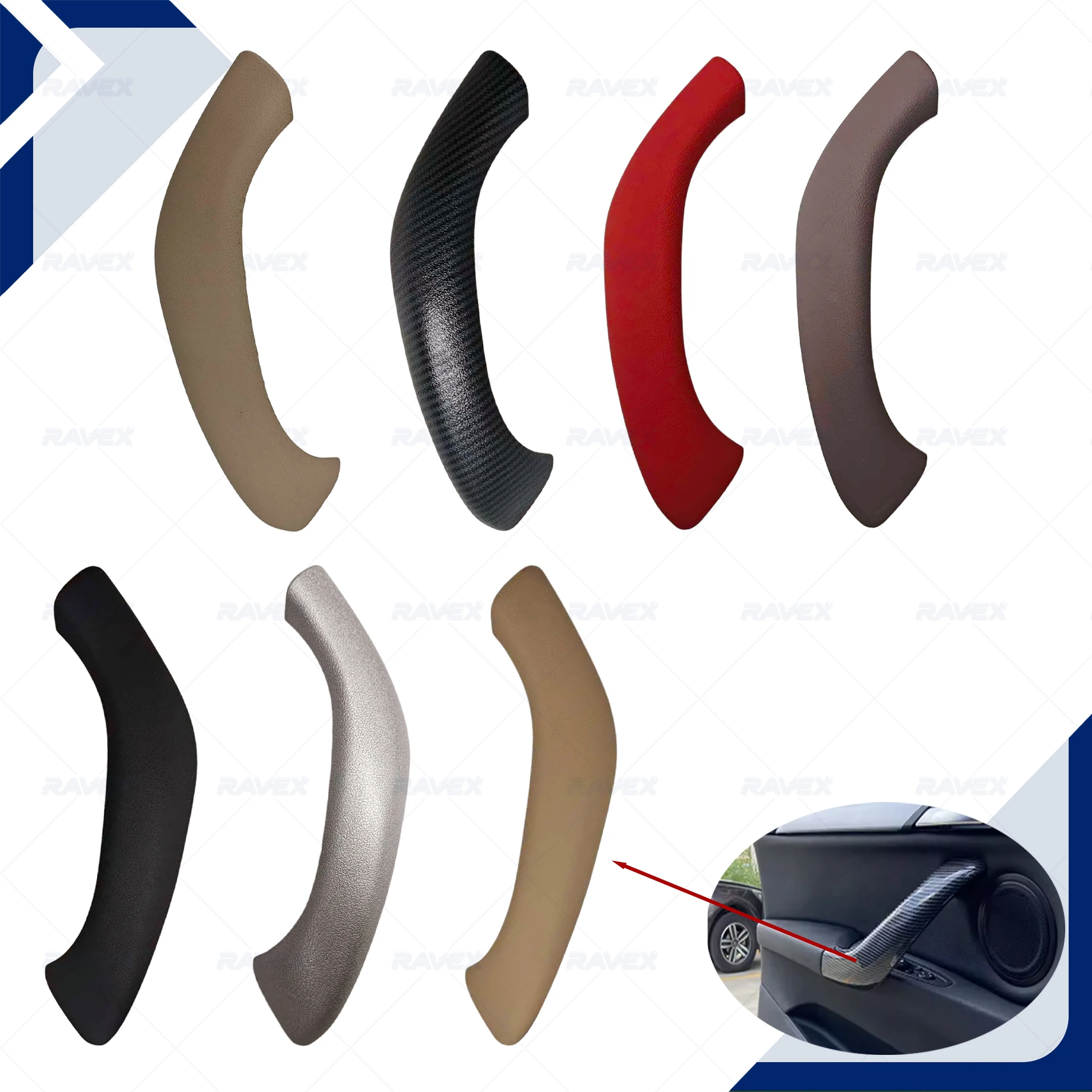 Inner Door Handle Armrest Cover For BMW X1 F48 F49 X2 F39 2016 2017 2018 2019 2020 Interior Car Door Pull Arm Rest Spare Part
