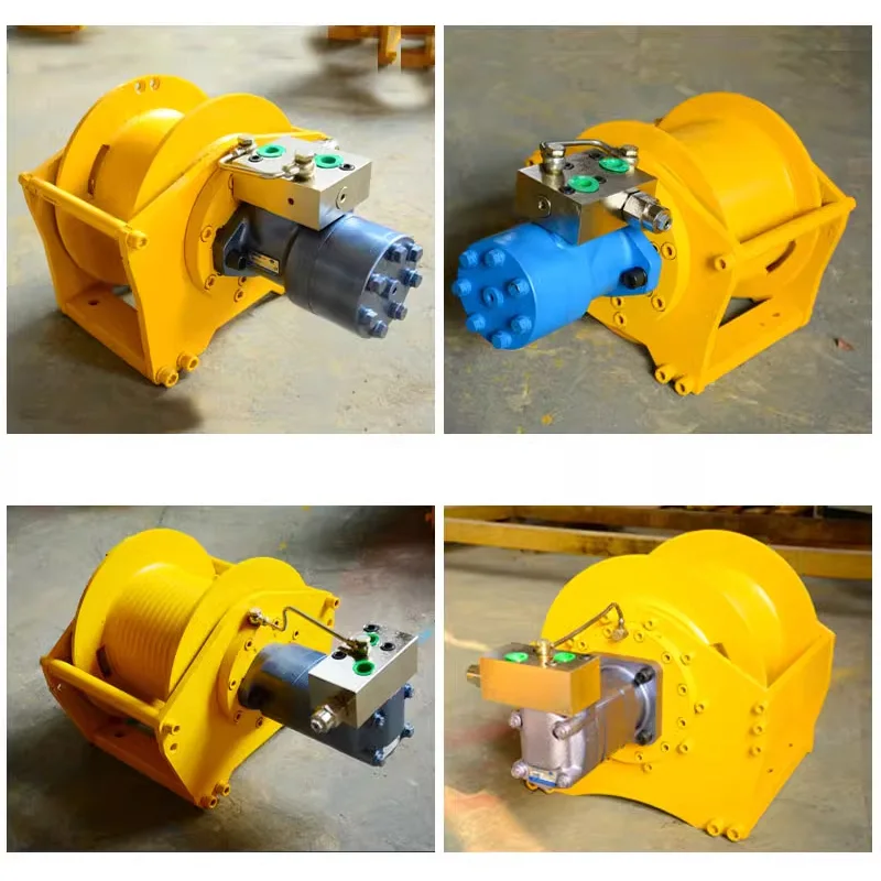 ونش هيدروليكي 0.8T/1T/2T للحفارة البحرية الرفع الهيدروليكي وسحب 10 متر حبل ونش محمول