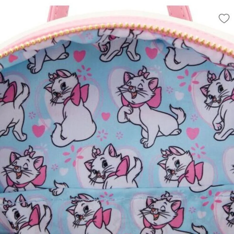 Nowy Loungefly Disney The Aristocats Sassy Marie Mini plecak Mary Cat Damski plecak na co dzień daje dziewczyny prezent niespodzianka