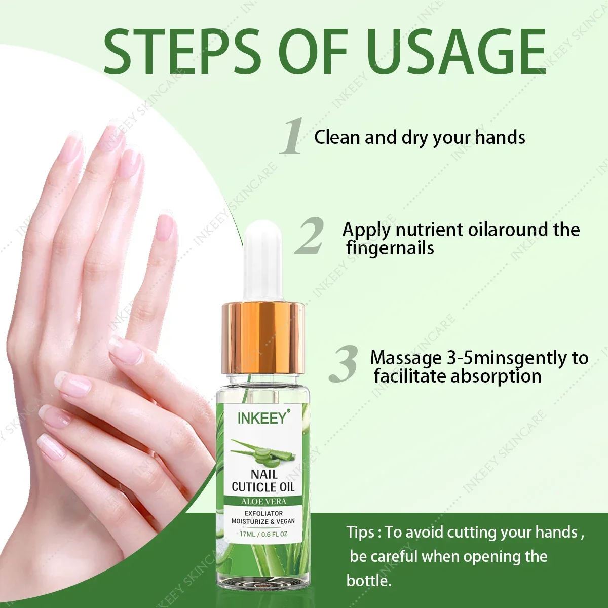 Nail Cuticle Oil for Nails Oil Treatment for Damaged Nail Cuticle Repair Aloe Vera Nails Care Cuticle Nail Strengthener Nail Oil