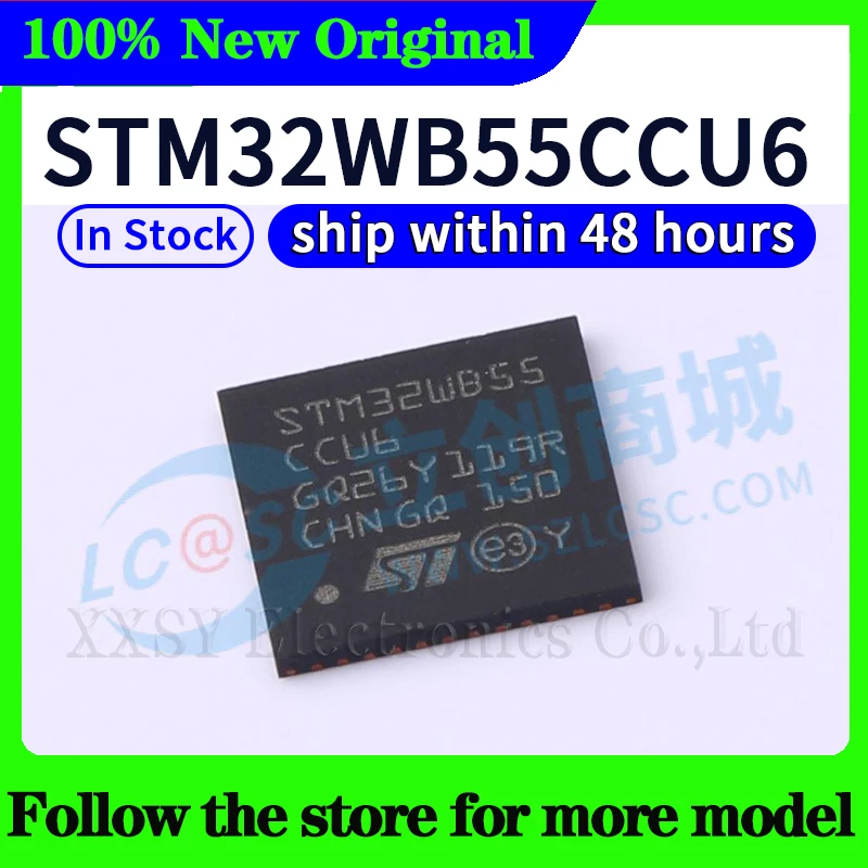 STM32WB55RGV6U STM32WB55RGV6 STM32WB55REV6 STM32WB55RCV6 STM32WB55CGU6 STM32WB55CEU6 STM32WB55CCU6 Hohe qualität Neue