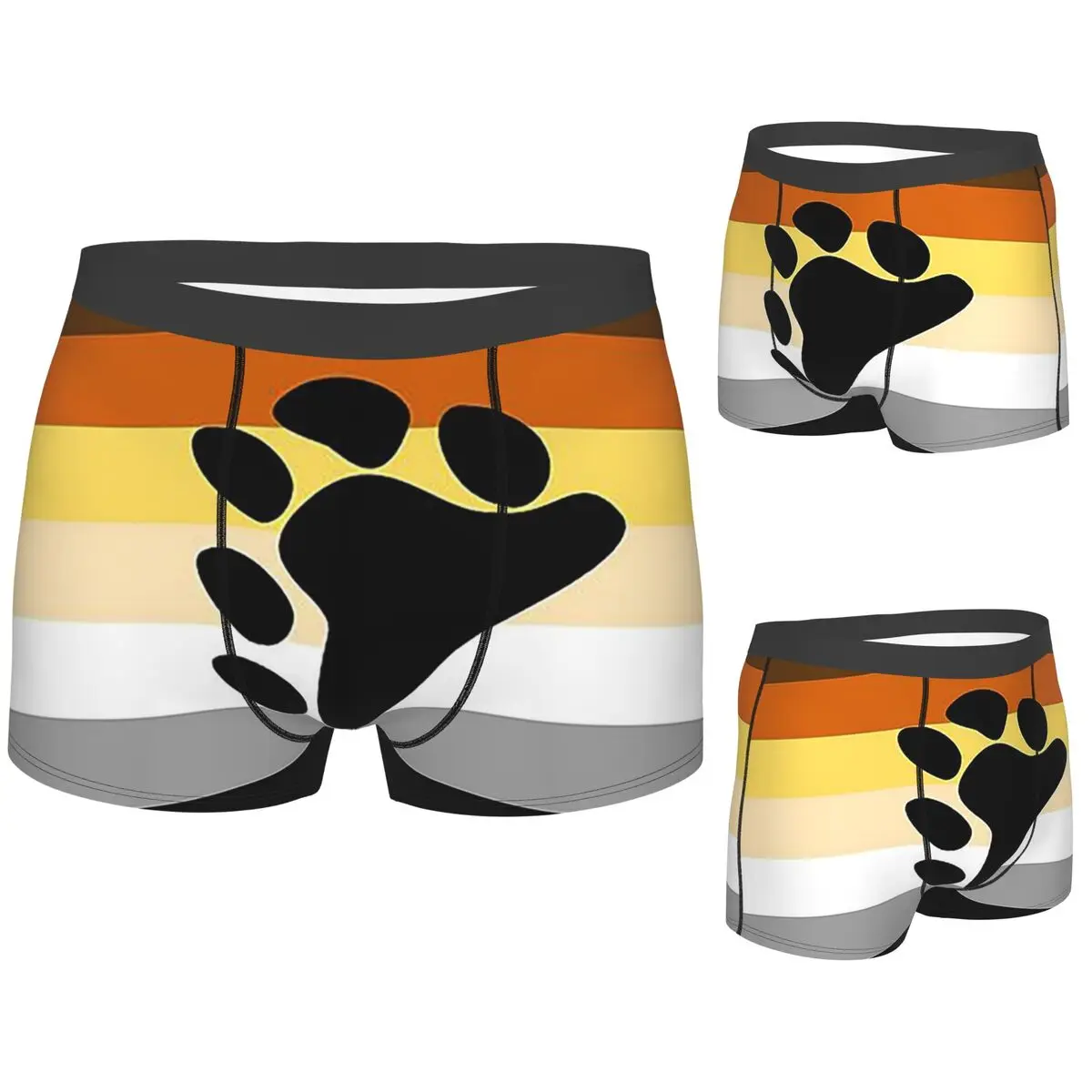 

Boxer Underpants Shorts Lgbt Gay Bear Pride Flag Panties Male Soft Underwear for Homme Man Boyfriend Gifts
