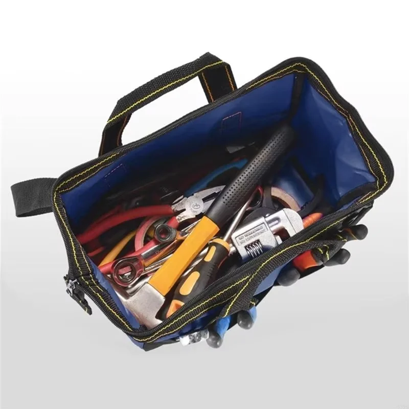 BYBS-fourre-tout pour outils d'électricien robuste, paquet de 3 organisateurs étanches à bouche large de 13 pouces pour outils électriques